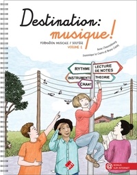Anne Chaussebourg et Dominique Le Guern - Destination : musique ! - Formation musicale / solfège Volume 2.