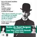 Jean Vilar et Jean-Louis Barrault - Henri Bergson. Textes - Les deux sources de la morale et la religion.