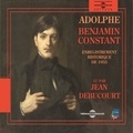 Benjamin Constant et Jean Debucourt - Adolphe - Enregistrement historique de 1955.