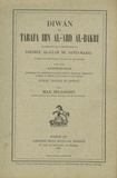 Max Seligsohn - Dîwân de Tarafa ibn al-'Abd al-Bakrî - Edition bilingue français-arabe.