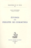 Jean Dufournet - Etudes sur Philippe de Commynes.