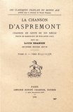 Louis Brandin - La chanson d'Aspremont - Tome 2, Vers 6155-11376.