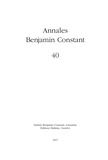  Institut Benjamin Constant - Annales Benjamin Constant N° 40 : .