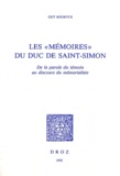 Guy Rooryck - Les "Mémoires" du duc de Saint-Simon - De la parole du témoin au discours du mémorialiste.