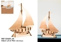  Sud trading - Déco carton 3D grand modèle bateau.