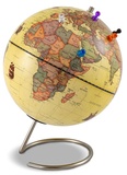  Cartothèque - Globe magnétique 23 cm antique + 6 magnets.