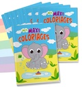  Cartothèque - Pack 12 exemplaires Mes maxi coloriages de 3 a 5 ans.