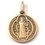  Anonyme - Médaille St Benoit, finition Vieil Argent en laiton argenté, 18 mm Pack de 25.