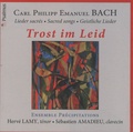 Carl Philipp Emanuel Bach - Trost im Leid - CD audio.