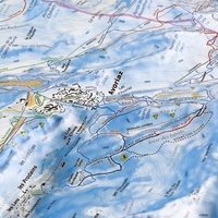 Portes du Soleil (Nord). Carte plan des pistes Avoriaz, Chatel, Champéry, Torgon