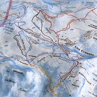 Portes du Soleil (Nord). Carte plan des pistes Avoriaz, Chatel, Champéry, Torgon