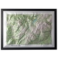  Dénivelés - Carte en relief du Massif du Beaufortain - Le Roignais, Le Grand Mont, Le Cret du Rey.