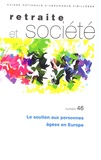 Emily Grundy et Cécilia Tomassini - Retraite et société N° 46, Octobre 2005 : Le soutien aux personnes âgées en Europe.
