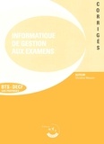 Christine Moysan - L'Informatique De Gestion Aux Examens Bts-Decf. Corriges, 2eme Edition.