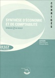 Sylvie Gerbaix et François Marty - Synthèse d'économie et de comptabilité - Epreuve 2 du DESCF, corrigés.