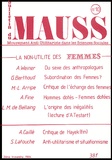 Marcel Mauss - Le bulletin du MAUSS N°10 / 2ème trimestre 1984 : La non-utilité des Femmes.