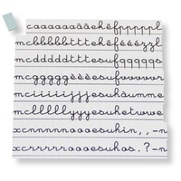Ateliers d'écriture. Lettres minuscules cursives 158 caractères