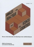 Alain Kuzniak - Annales de didactique et de sciences cognitives N° 15, 2010 : .