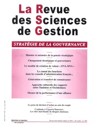 Philippe Naszalyi et Jean-Claude Castagnos - La Revue des Sciences de Gestion N° 213, Mai-juin 200 : Stratégie de la gouvernance.