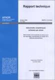  AFNOR - Rapport technique ISO/TR 16153 2004 - Instruments volumétriques actionnés par piston.