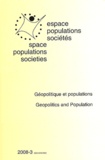 Christian Vandermotten - Espace Populations Sociétés N° 2008-3 : Géopolitique et populations.
