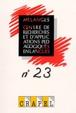 Richard Duda et Odile Regent - Mélanges N° 23 : .