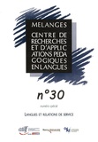 Virginie André - Mélanges N° 30 : Langues et relations de service.