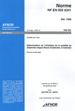  AFNOR - Norme NF EN ISO 6341, Mai 1996, Qualité de l'eau - Détermination de l'inhibition de la mobilité de (Daphnia) magna Straus (Cladocera, Crustacea), Essai de toxicité aigüe.