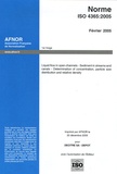  AFNOR - Norme ISO 4365:2005 Liquid flow in open channels - Sediment in streams and canals - Determination of concentration, particle size distribution and relative density - Edition en anglais.