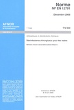 AFNOR - Norme NF EN 12791 Désinfectants chirurgicaux pour les mains - Antiseptiques et désinfectants chimiques, Méthodes d'essai et prescriptions (Phase 2/Etape 2).