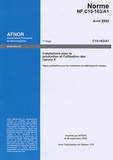  AFNOR - Norme NF C15-163/A1 Avril 2002 Installation pour la production et l'utilisation des rayons X - Règles particulières pour les installations de radiodiagnostic dentaire.