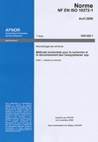  AFNOR - Norme NF EN ISO 10272-1 Avril 2006 Microbiologie des aliments - Méthode horizontale pour la recherche et le dénombrement des Campylobacter spp., Méthode de recherche.