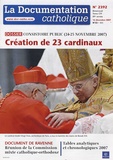 Vincent Cabanac - La documentation catholique N° 2392, 16 décembre : Consistoire public (24-25 Novembre) - Création de 23 cardinaux.