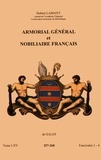 Hubert Lamant - Armorial général et nobiliaire français - Tome 65 fascicules 1-4, de Sales.
