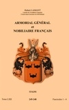 Hubert Lamant - Armorial général et nobiliaire français - Tome 62 fascicules 1-4, Stalins.