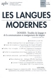 Joëlle Aden - Les Langues Modernes N° 2, avril-mai-juin 2018 : Troubles du langage et de la communication et enseignement des langues.