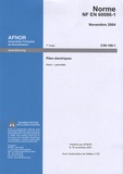  AFNOR - Norme NF EN 60086-1 Piles électriques - Partie 1, Généralités.