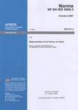  AFNOR - Norme NF EN ISO 8968-3 Détermination de la teneur en azote (lait) - Partie 3 : méthode de minéralisation en bloc (méthode de routine semi-micro rapide).
