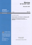 AFNOR - Norme NF ISO 14501 Lait et lait en poudre - Détermination de la teneur en aflatoxine M1.