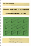 Jean-Marc Vernier - Pannes minces Z et C en acier selon norme EN3.1.3-NA.