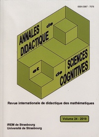 François Pluvinage et Philippe R. Richard - Annales de didactique et de sciences cognitives N° 24/2019 : .