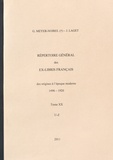 Germaine Meyer-Noirel et Jacques Laget - Répertoire général des ex-libris français, des origines à l'époque moderne (1496-1920) - Tome 20, U-Z.
