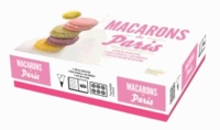 Sandra Pascual - Macarons de Paris - Avec 1 tapis de cuisson en silicone avec empreintes et 1 douille ronde & 1 douille cannelée.