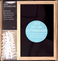  Hachette Pratique - Coffret Letterboard - Contient : 1 tableau, 140 lettres, chiffres et symboles, 1 livre.