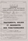  Journaux officiels - Journaux Officiels N°1014, Juillet 2006 : Traitements, soldes et indemnités des fonctionnaires..