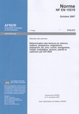 AFNOR - NF EN 15510 - Aliments des animaux.
