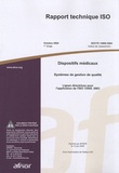  AFNOR - Rapport technique ISO/TR 14969:2004 Dispositifs médicaux - Systèmes de gestion de qualité - Lignes directrices pour l'application de l'ISO 13485:2003.