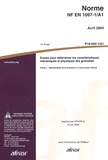  AFNOR - Norme NF EN 1097-1/A1 Essais pour déterminer les caractéristiques géométriques des granulats - Partie 1 : détermination de la résistance à l'usure (micro-Deval).