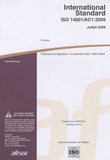  AFNOR - International Standard ISO 14001/AC1:2009 - Technical corrigendum 1 to standars ISO o standard ISO 14001:2004.