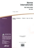  AFNOR - Norme internationale ISO 5833:2002 Implants chirurgicaux - Ciments à base de résine acrylique.
